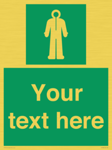 Custom sign safe condition Survival clothing